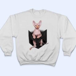 Hairless Cat Cute Sphynx Pocket T Shirt - Dream Art Europa