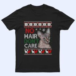 Hairless Cat Ugly Christmas Sweater Sphynx Cat T Shirt