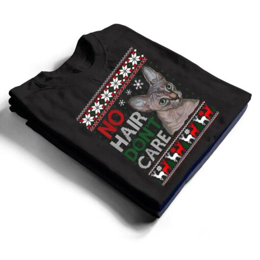 Hairless Cat Ugly Christmas Sweater Sphynx Cat T Shirt