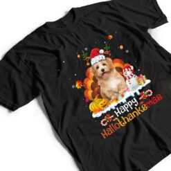 HalloThanksMas Halloween Thanksgiving Christmas Havanese Dog T Shirt - Dream Art Europa