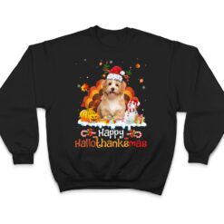 HalloThanksMas Halloween Thanksgiving Christmas Havanese Dog T Shirt - Dream Art Europa