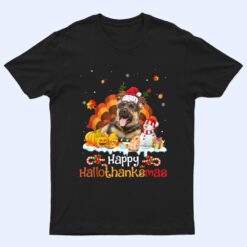 HalloThanksMas Halloween Thanksgiving Christmas Sheepdog Ver 2 T Shirt