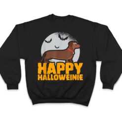 Halloween - Dachshund Humor - Happy Halloweinie T Shirt - Dream Art Europa