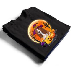 Halloween Basset Hound Dog Moon With Pumpkin Funny Gifts T Shirt - Dream Art Europa