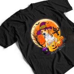 Halloween Beagle Dog Moon With Pumpkin T Shirt - Dream Art Europa