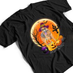 Halloween Belgian Malinois Dog Moon With Pumpkin Funny Gifts T Shirt - Dream Art Europa