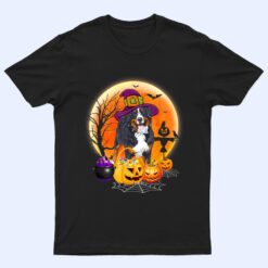 Halloween Bernese Mountain Dog Moon With Pumpkin Funny Gifts T Shirt