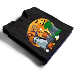 Halloween Black Lab Dog Zombie Jack O Lantern Pumpkin T Shirt - Dream Art Europa