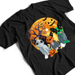 Halloween Boston Terrier Dog Zombie Jack O Lantern Pumpkin T Shirt - Dream Art Europa