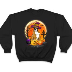 Halloween Boxer Dog Moon With Pumpkin Funny Gifts T Shirt - Dream Art Europa