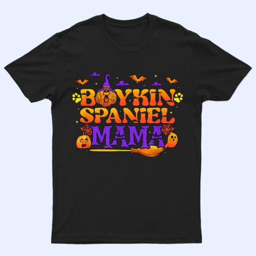 Halloween Boykin Spaniel Mama Dog Mom Trick Or Treat Party T Shirt