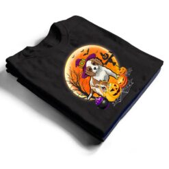 Halloween Brittany Dog Moon With Pumpkin Funny Gifts T Shirt - Dream Art Europa