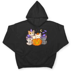 Halloween Cats Anime Cat Kawaii Neko Pumpkin Cat Lover Witch Ver 4 T Shirt - Dream Art Europa