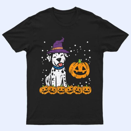 Halloween Dalmatian Pumpkin Cute Dog Costume T Shirt