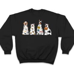 Halloween Dogs in Ghost Costume T Shirt - Dream Art Europa