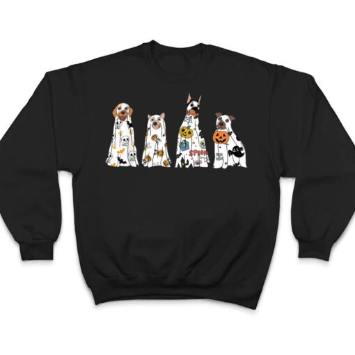 Halloween Dogs in Ghost Costume T Shirt