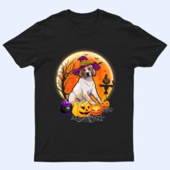 Halloween English Springer Spaniel Dog Moon With Pumpkin T Shirt