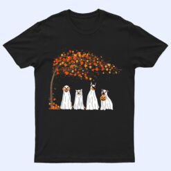 Halloween Ghost Dog Retro Spooky Season Thanksgiving T Shirt