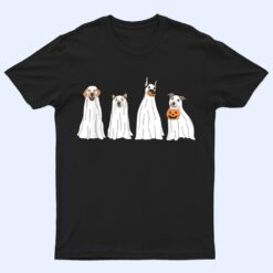 Halloween Ghost Dog Trick Or Treat Halloween Funny Dog Ghost T Shirt