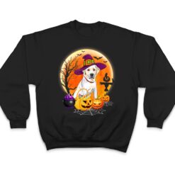 Halloween Labrador Retriever Dog Moon With Pumpkin Funny T Shirt - Dream Art Europa