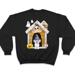 Halloween Maltese Dog Witch Haunted House T Shirt - Dream Art Europa