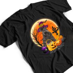 Halloween Miniature Schnauzer Dog Moon With Pumpkin Funny T Shirt - Dream Art Europa