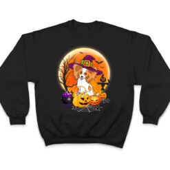 Halloween Papillon Dog Moon With Pumpkin Funny Gifts T Shirt - Dream Art Europa