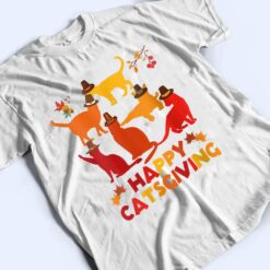 Happy Catsgiving Thanksgiving Cats Lovers Pilgrim Hat T Shirt - Dream Art Europa