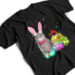 Happy Easter Cute Bunny Cat Eggs Basket Men Women Funny Ver 1 T Shirt - Dream Art Europa