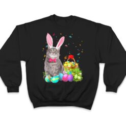 Happy Easter Cute Bunny Cat Eggs Basket Men Women Funny Ver 1 T Shirt - Dream Art Europa