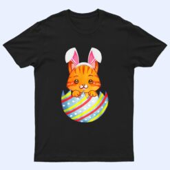 Happy Easter Cute Bunny Cat Eggs Basket Men Women Funny Ver 2 T Shirt