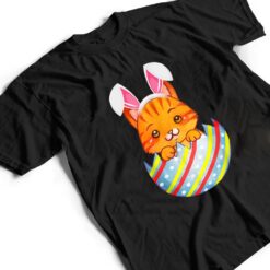 Happy Easter Cute Bunny Cat Eggs Basket Men Women Funny Ver 2 T Shirt - Dream Art Europa