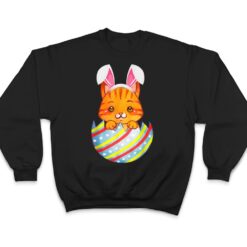 Happy Easter Cute Bunny Cat Eggs Basket Men Women Funny Ver 2 T Shirt - Dream Art Europa