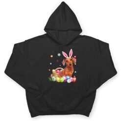 Happy Easter Cute Bunny Dachshund Wearing Bunny Ears Gift T Shirt - Dream Art Europa