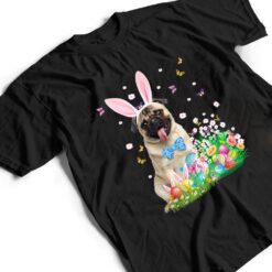 Happy Easter Cute Bunny Dog Pug Eggs Basket Funny Gifts T Shirt - Dream Art Europa