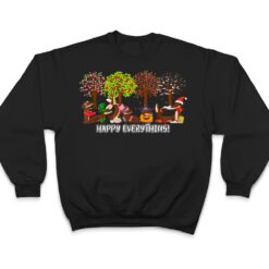 Happy Everything Dachshund Seasons All Year Tree Dog Lover T Shirt - Dream Art Europa