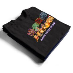 Happy Everything cat Seasons All Year Tree funny cat lover T Shirt - Dream Art Europa