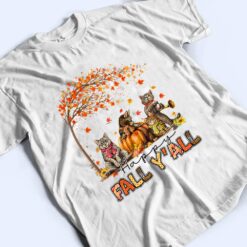 Happy Fall Y'all Funny Cats Autumn Lover Pumpkins Halloween T Shirt - Dream Art Europa