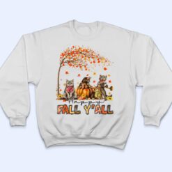 Happy Fall Y'all Funny Cats Autumn Lover Pumpkins Halloween T Shirt - Dream Art Europa