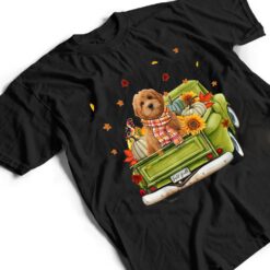 Happy Fall Y'all Goldendoodle Dog On Truck Pumpkin Fall T Shirt - Dream Art Europa