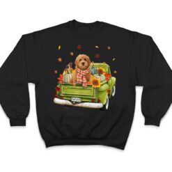 Happy Fall Y'all Goldendoodle Dog On Truck Pumpkin Fall T Shirt - Dream Art Europa