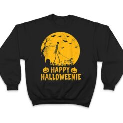 Happy Hallo-Weenie Dachshund Dog Halloween Skeleton Wiener T Shirt - Dream Art Europa