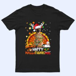 Happy Hallothanksmas Belgian Malinois Dog Lover T Shirt