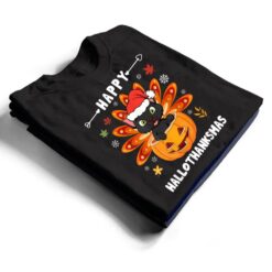 Happy Hallothanksmas Cat Turkey Cat Thanksgiving Christmas T Shirt - Dream Art Europa