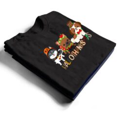 Happy Hallothanksmas Dogs Halloween Thanksgiving Christmas T Shirt - Dream Art Europa