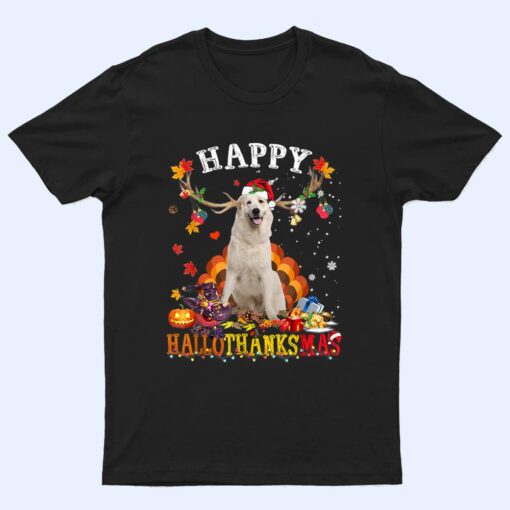 Happy Hallothanksmas Great Pyrenees Dog Halloween T Shirt