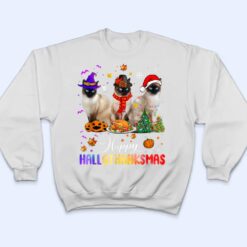 Happy Hallothanksmas Siamese Cat Halloween Thanksgiving T Shirt - Dream Art Europa