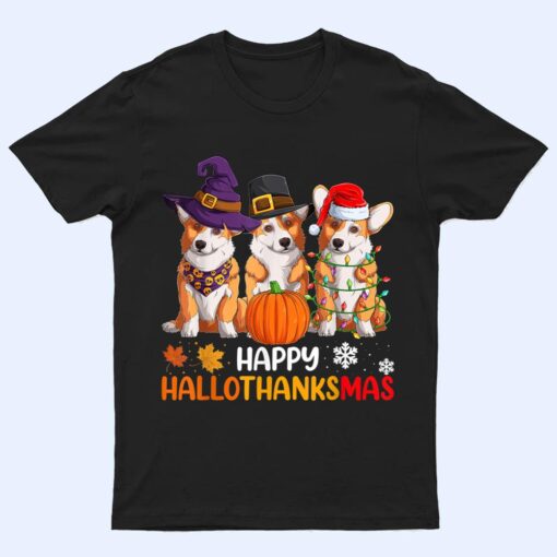 Happy Halloween , Welsh Corgi Dog Happy Hallothanksmas T Shirt