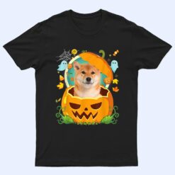 Happy Halloween Pumpkin Shiba Inu Dog Witch Cute Hat Lover T Shirt