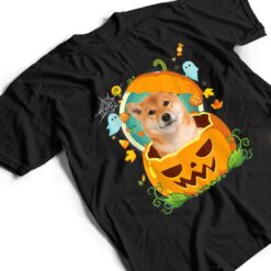 Happy Halloween Pumpkin Shiba Inu Dog Witch Cute Hat Lover T Shirt - Dream Art Europa